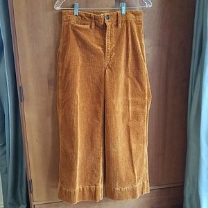 EMMETT WIDE-LEG CROP PANTS IN CORDUROY